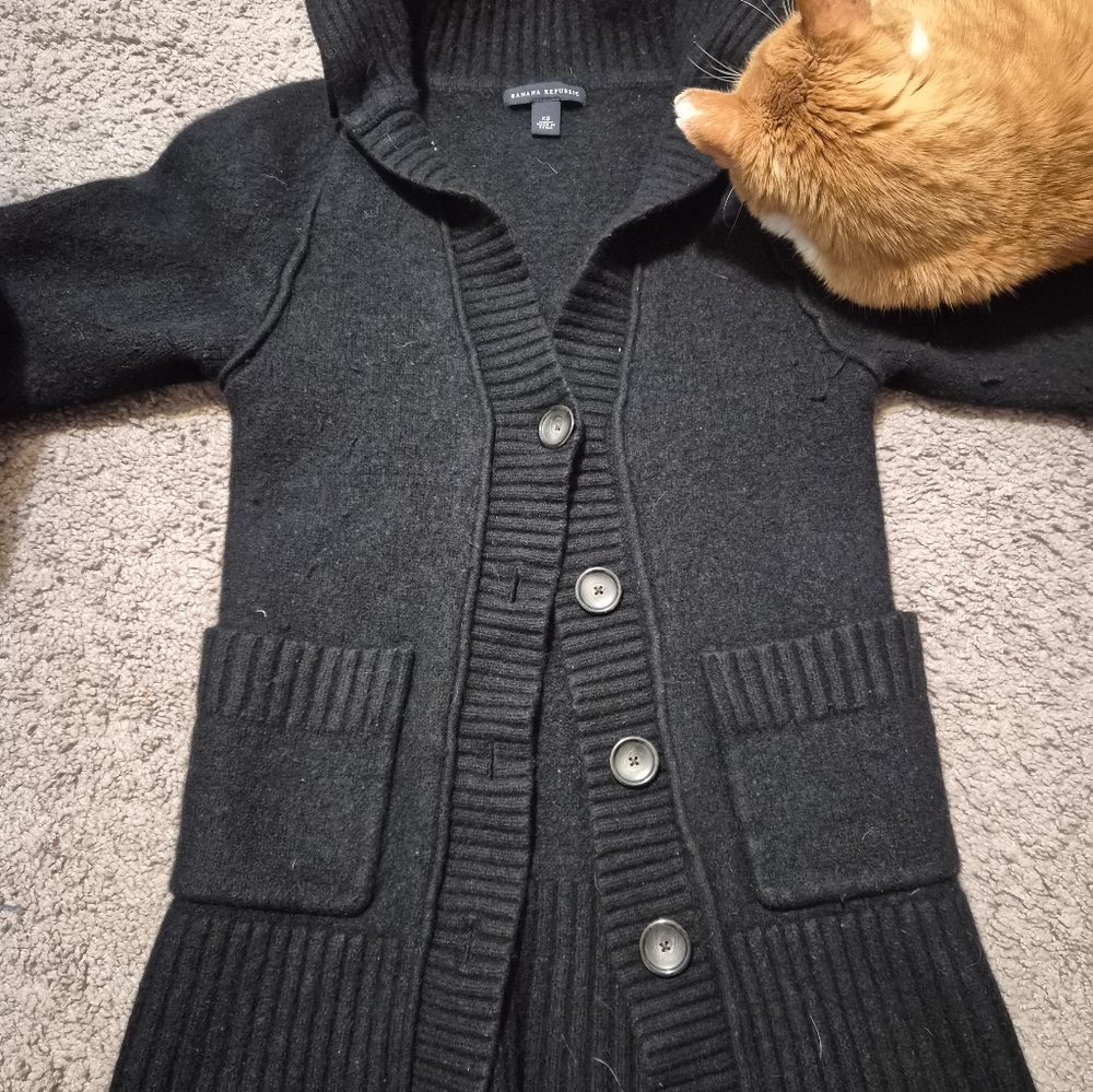 Banana Republic Black button up cardigan